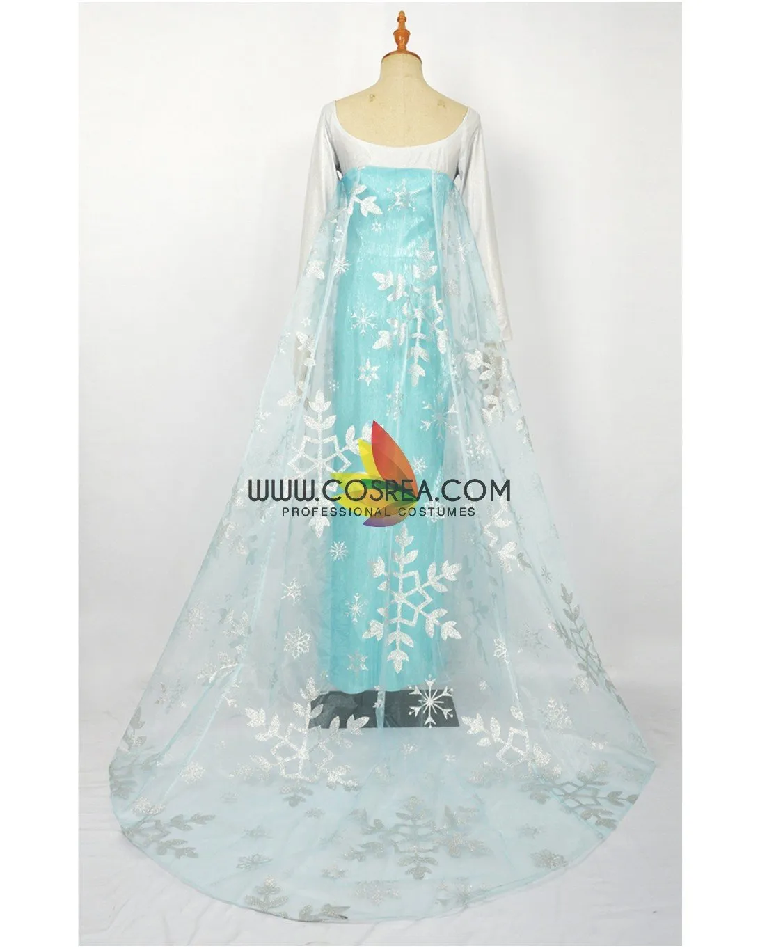 Frozen Elsa Light Cyan Cosplay Costume