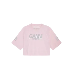 GANNI Active Mesh Cropped T-shirt