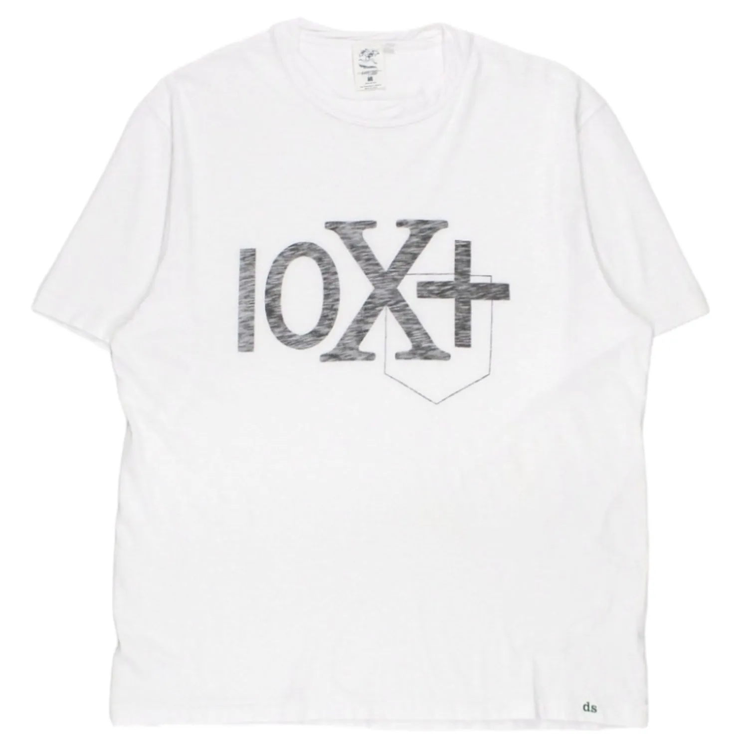 Garbstore White Graphic Twist Neck Tee