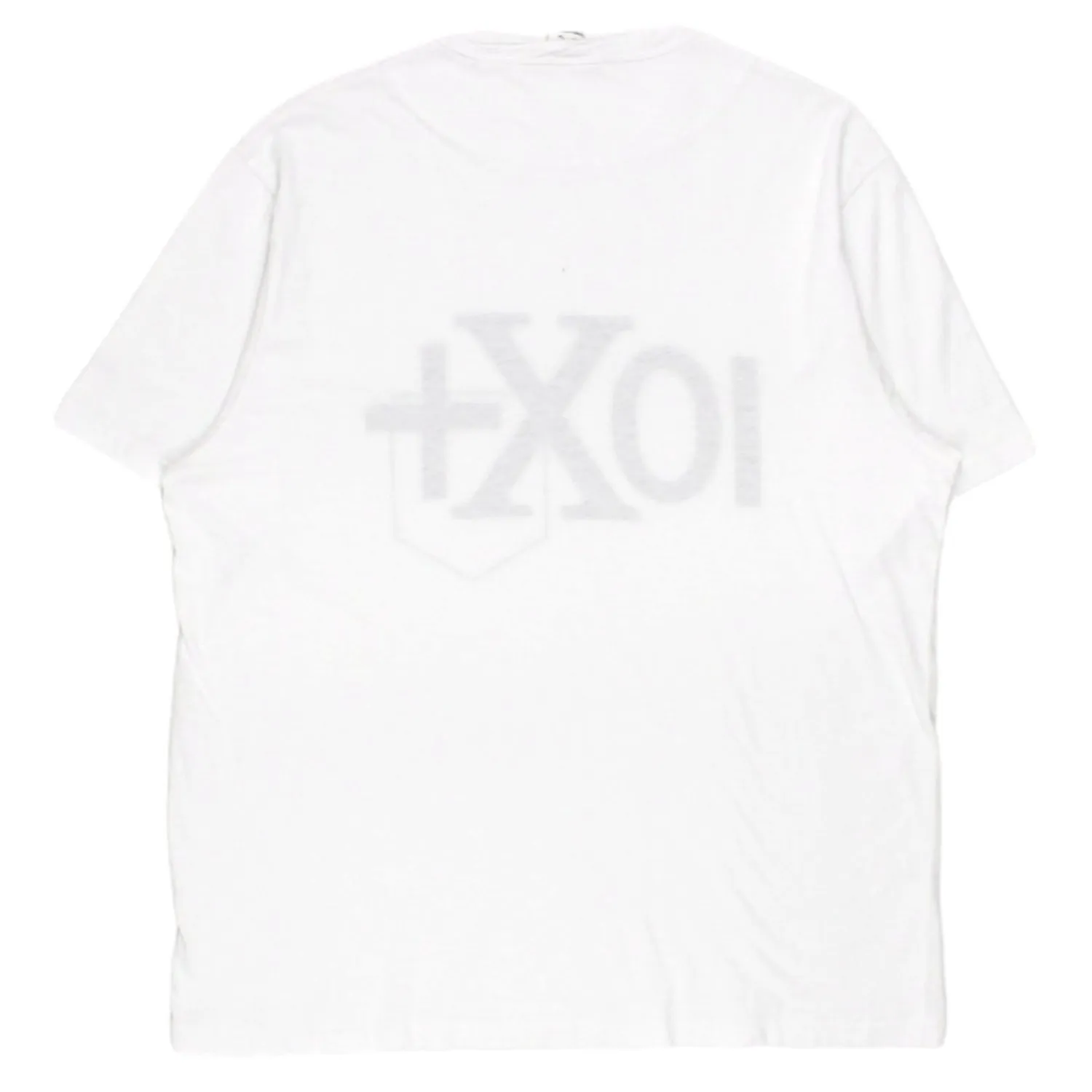 Garbstore White Graphic Twist Neck Tee