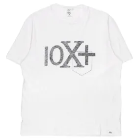 Garbstore White Graphic Twist Neck Tee