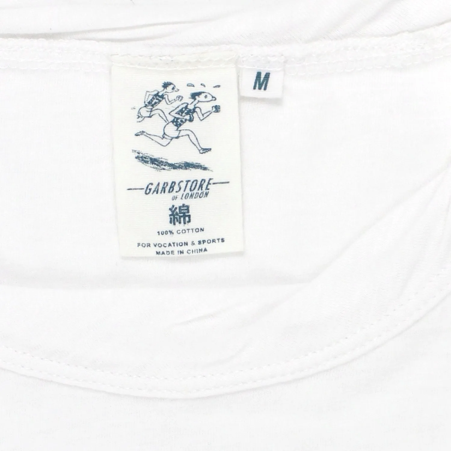 Garbstore White Graphic Twist Neck Tee