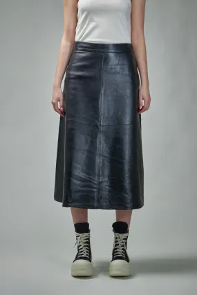 Gardenia Leather Skirt