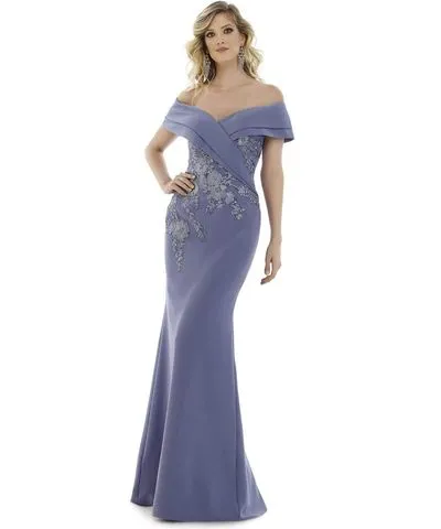 Gia Franco 12979 Floral Off Shoulder Mermaid Dress