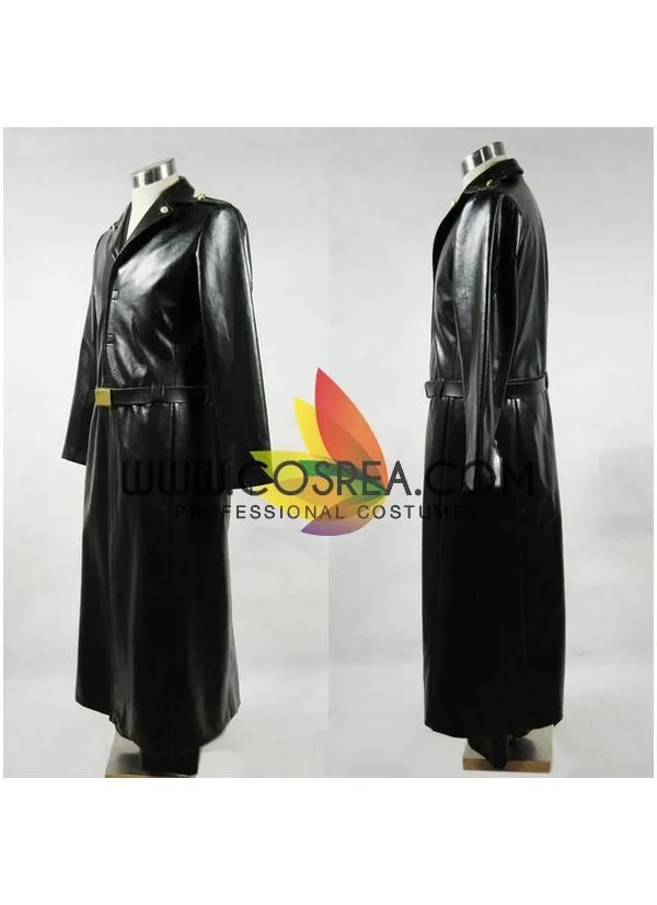 Gintama Kawakami Bansai PU Leather Cosplay Costume