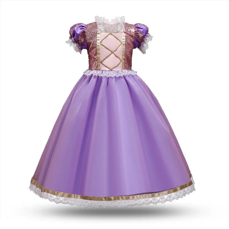 Girls Kids Halloween Cosplay Dresses Snow Queen Fancy Princess Costume 4 5 6 7 8 9 10 Year Children Carnival Party Dress Up