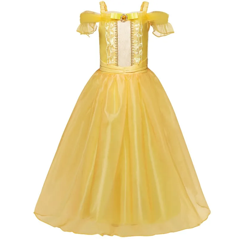 Girls Kids Halloween Cosplay Dresses Snow Queen Fancy Princess Costume 4 5 6 7 8 9 10 Year Children Carnival Party Dress Up