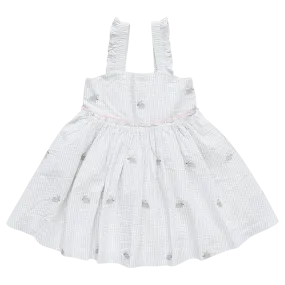 Girls Sierra Dress / Bunny Embroidery