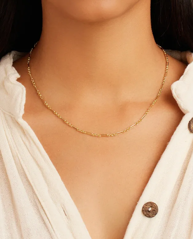 GORJANA GOLD REED MINI NECKLACE