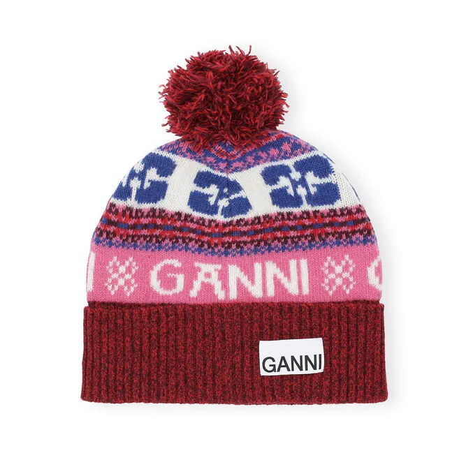 Graphic Wool Beanie