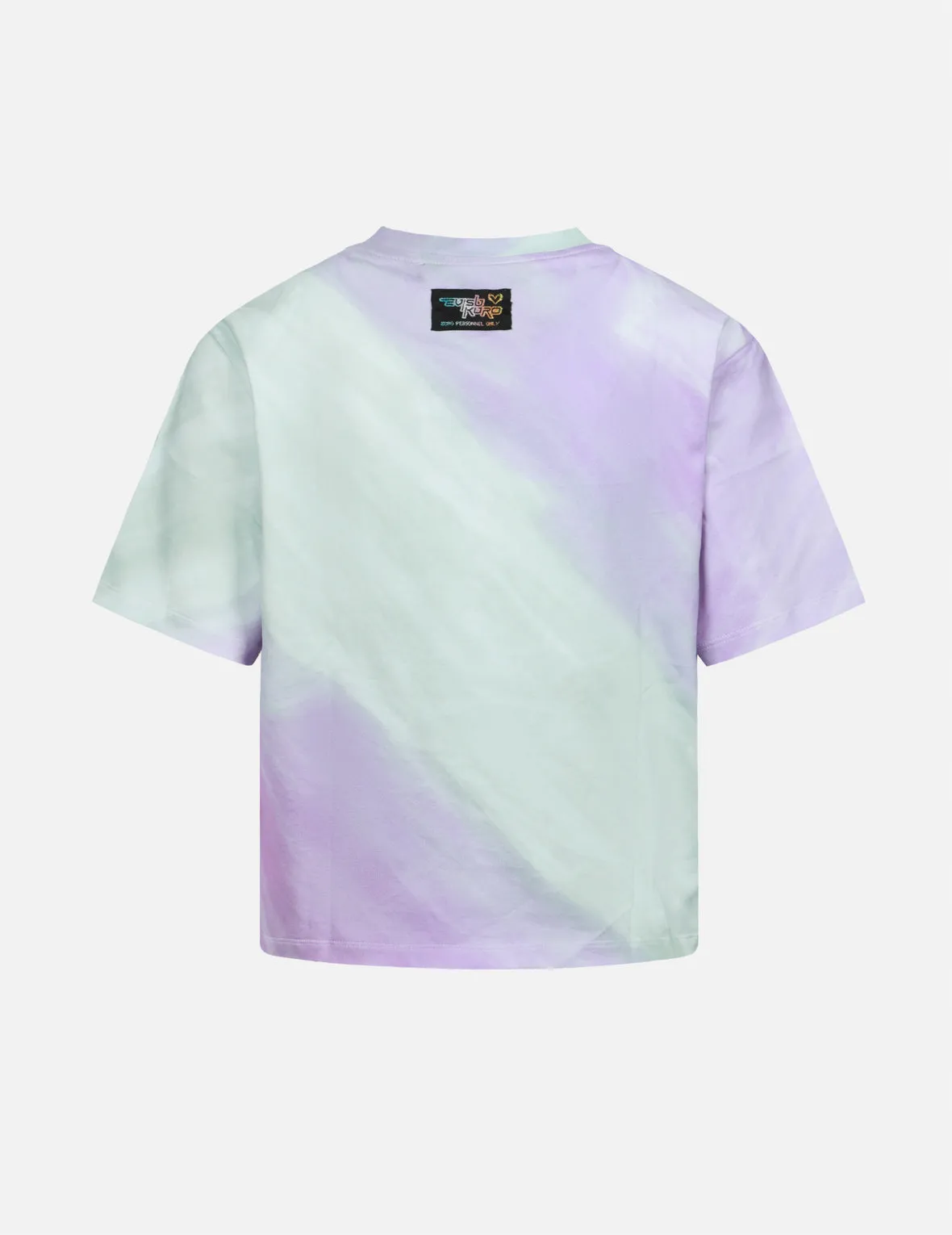 Hand-Painted Watercolor Fashion Fit Gathered T-Shirt