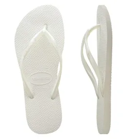 HAVAIANA SLIM METALLIC WHITE