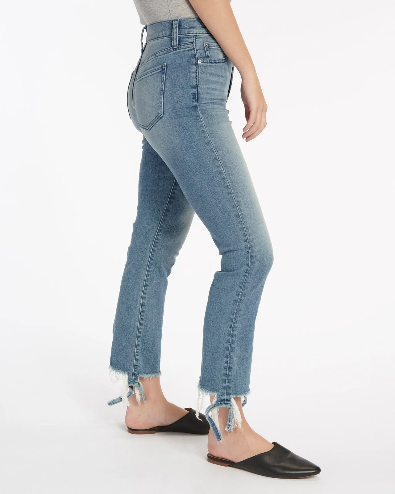 High Waist Slim Kick Jean