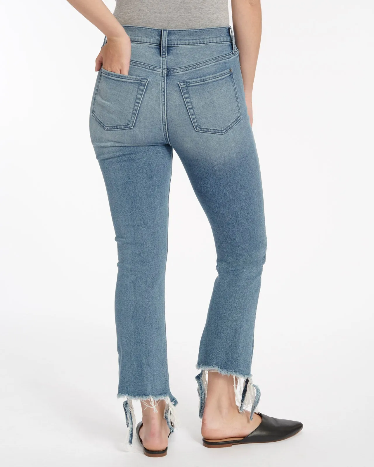 High Waist Slim Kick Jean