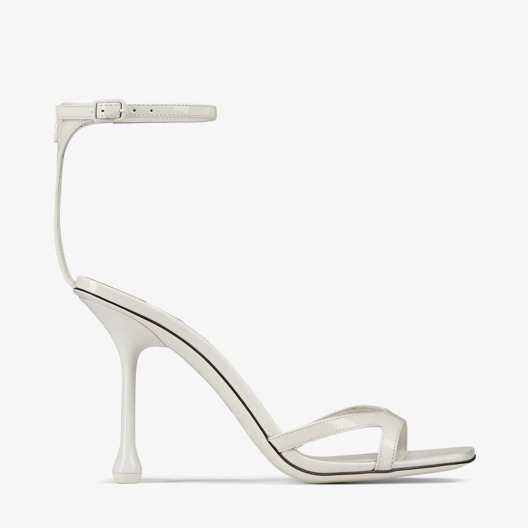 Ixia Sandal 95 Latte Patent Leather Sandals