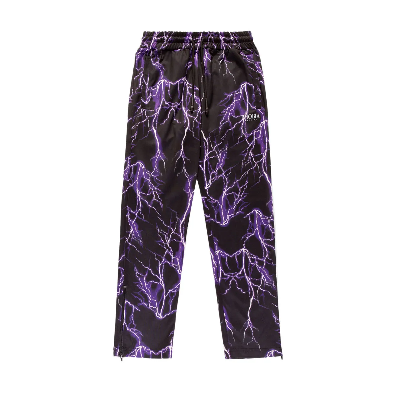 JOGGER PURPLE ALL OVER LIGHTNING Uomo Nero