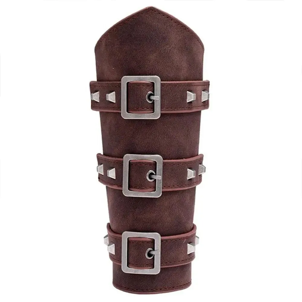 Leather Armor Arm Viking Bangles Knight Gauntlet Wristband