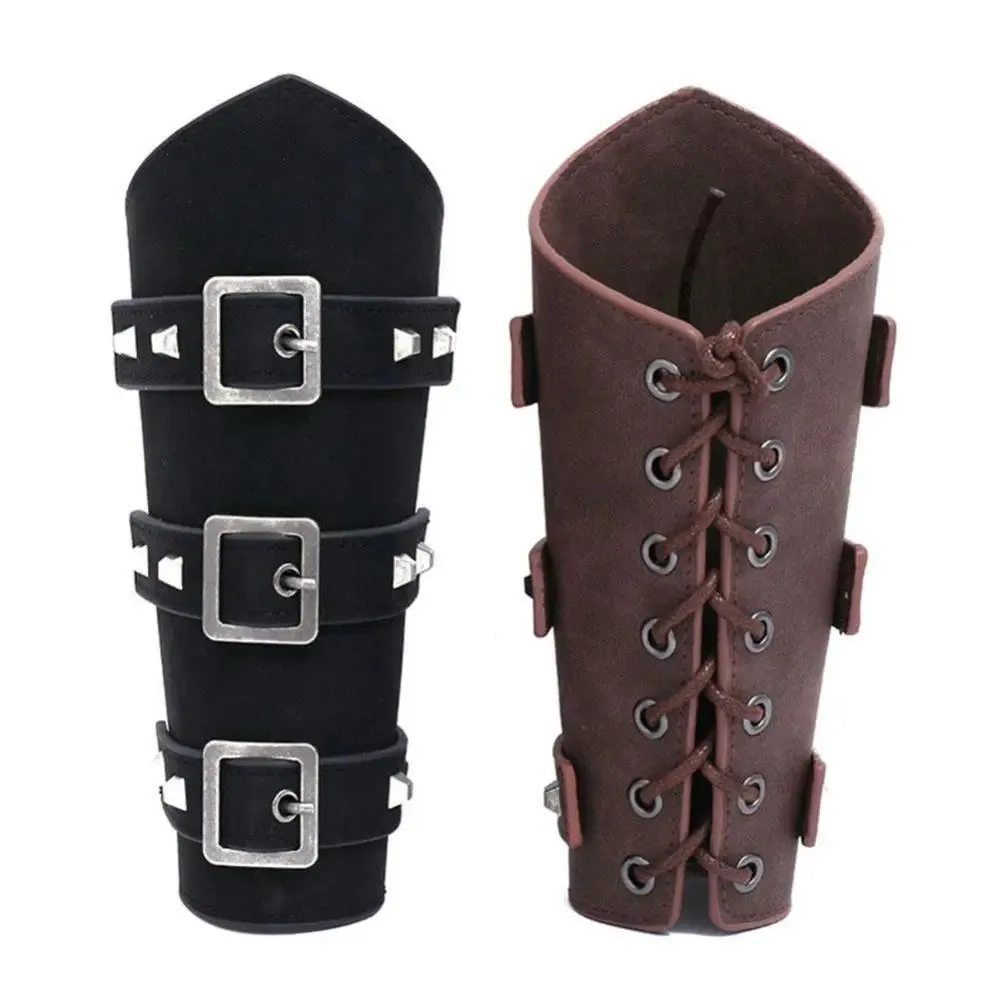 Leather Armor Arm Viking Bangles Knight Gauntlet Wristband