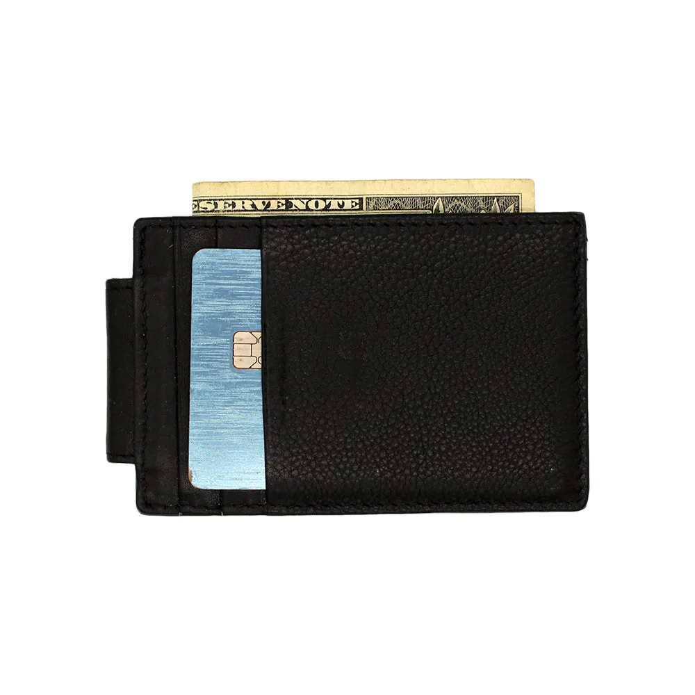 Leather Magnetic Money Clip & Card Holder