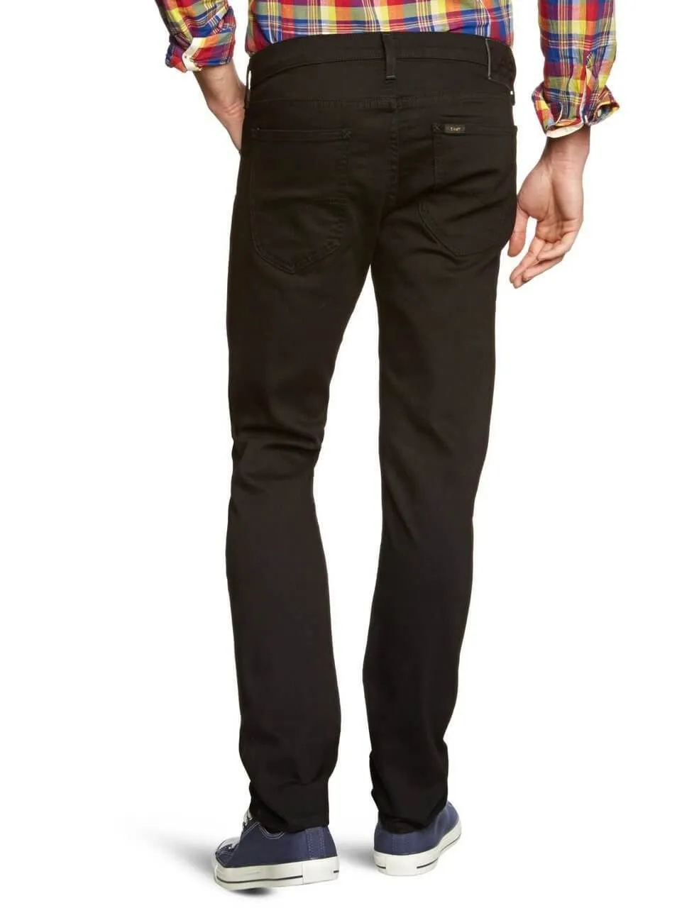 Lee Luke Slim Tapered Fit Denim Jean Clean Black