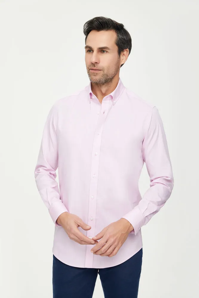 Leonardo Essentials Cotton Man Shirt Pink