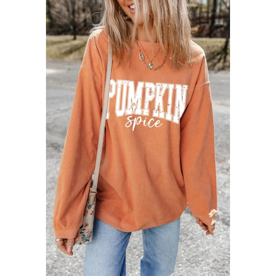 Letter Graphic Long Sleeve Sweatshirt