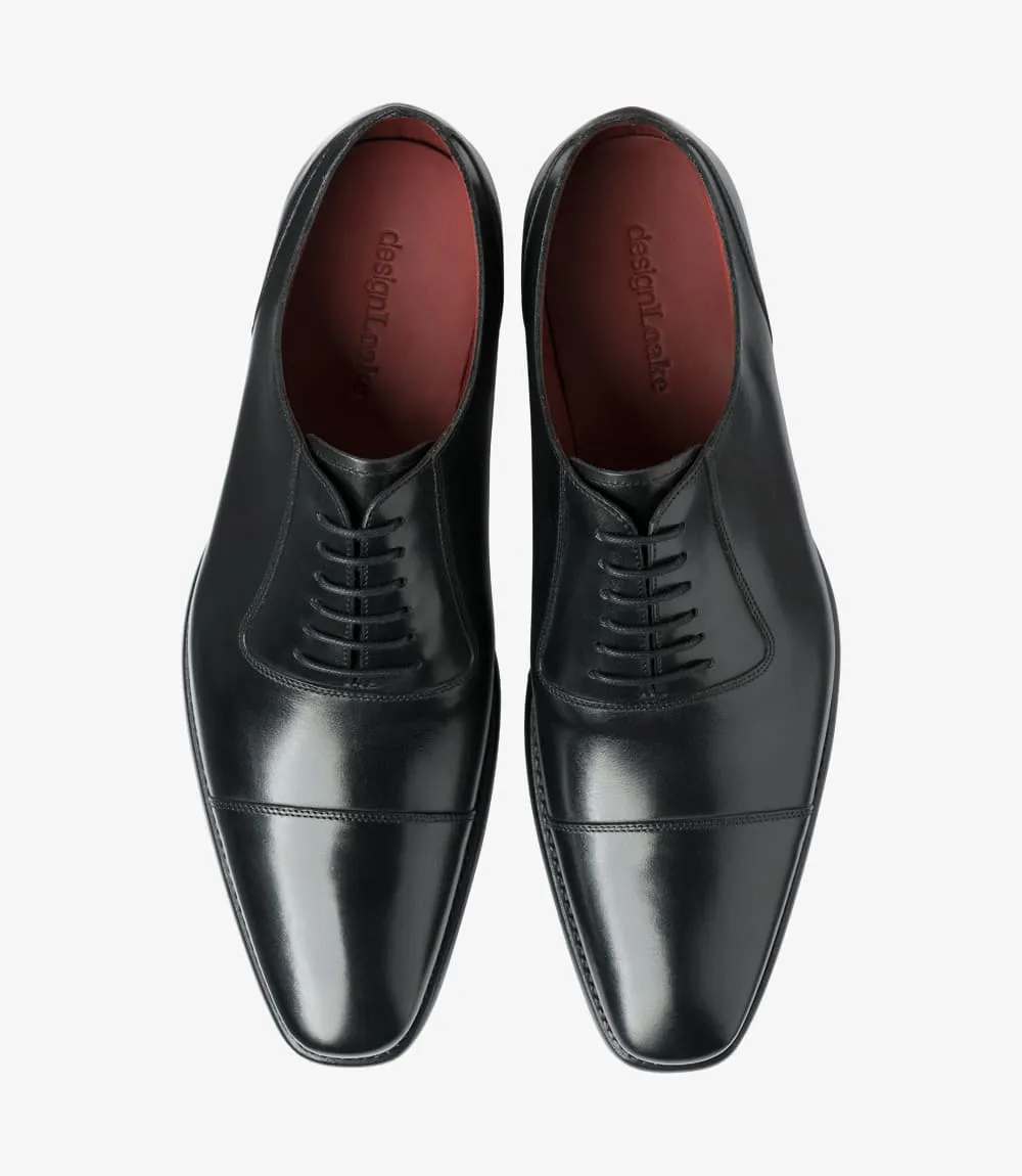 LOAKE LARCH toe-cap Oxford Shoe - Black