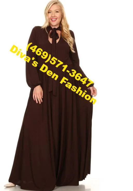 Long Sleeve Plus Maxi