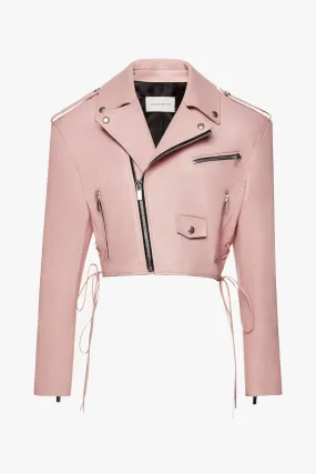 Magda Butrym   Cropped Leather Biker Jacket 03  