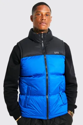 Man Dash Colour Block Gilet