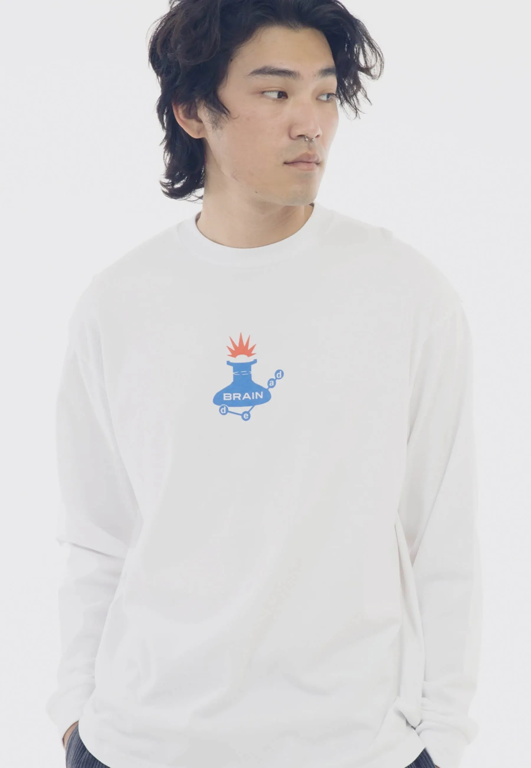 Man-Machine Long Sleeve - white