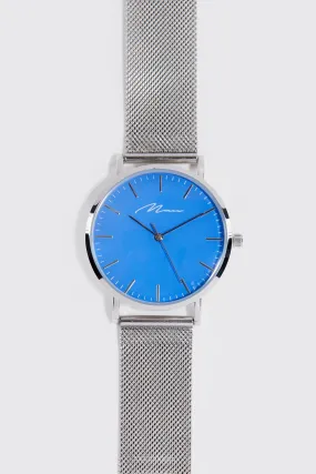 Man Signature Mesh Strap Watch | boohooMAN UK