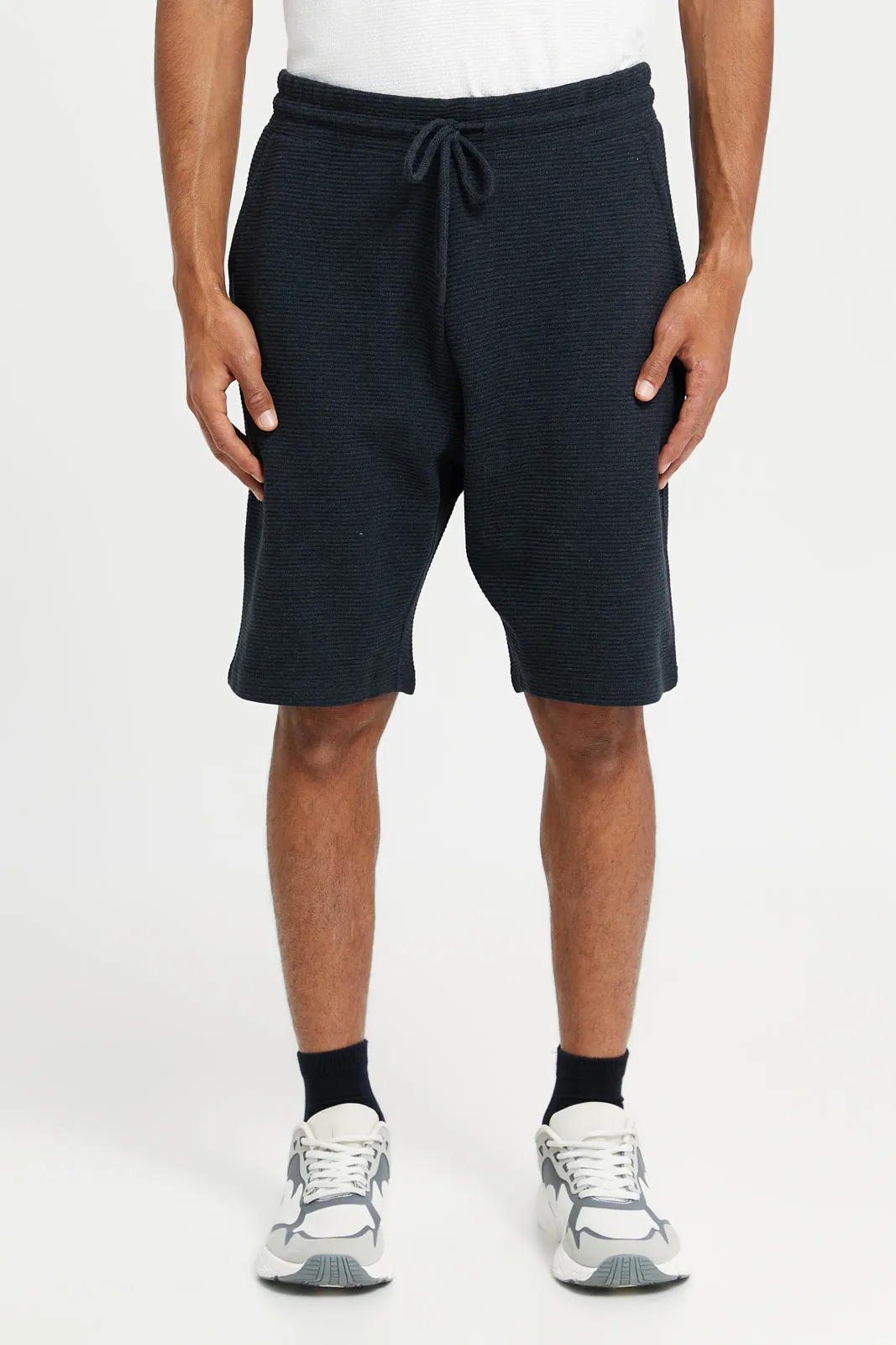 Men Charcoal Lounge Jogger Short