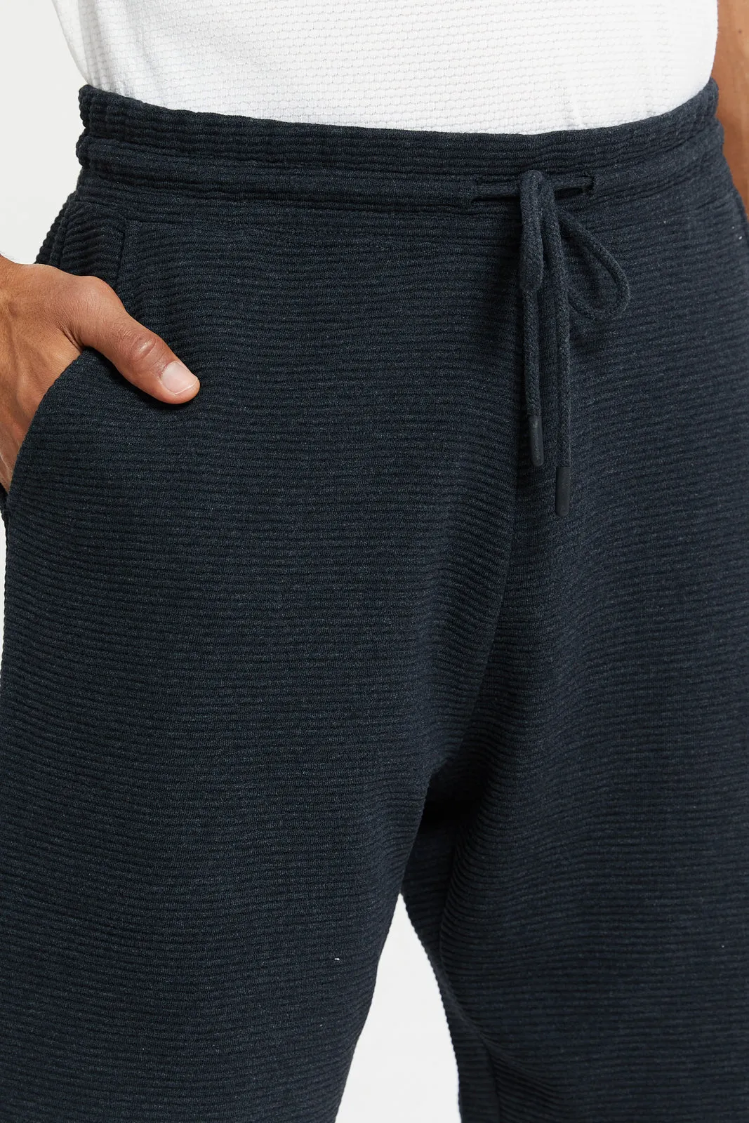 Men Charcoal Lounge Jogger Short