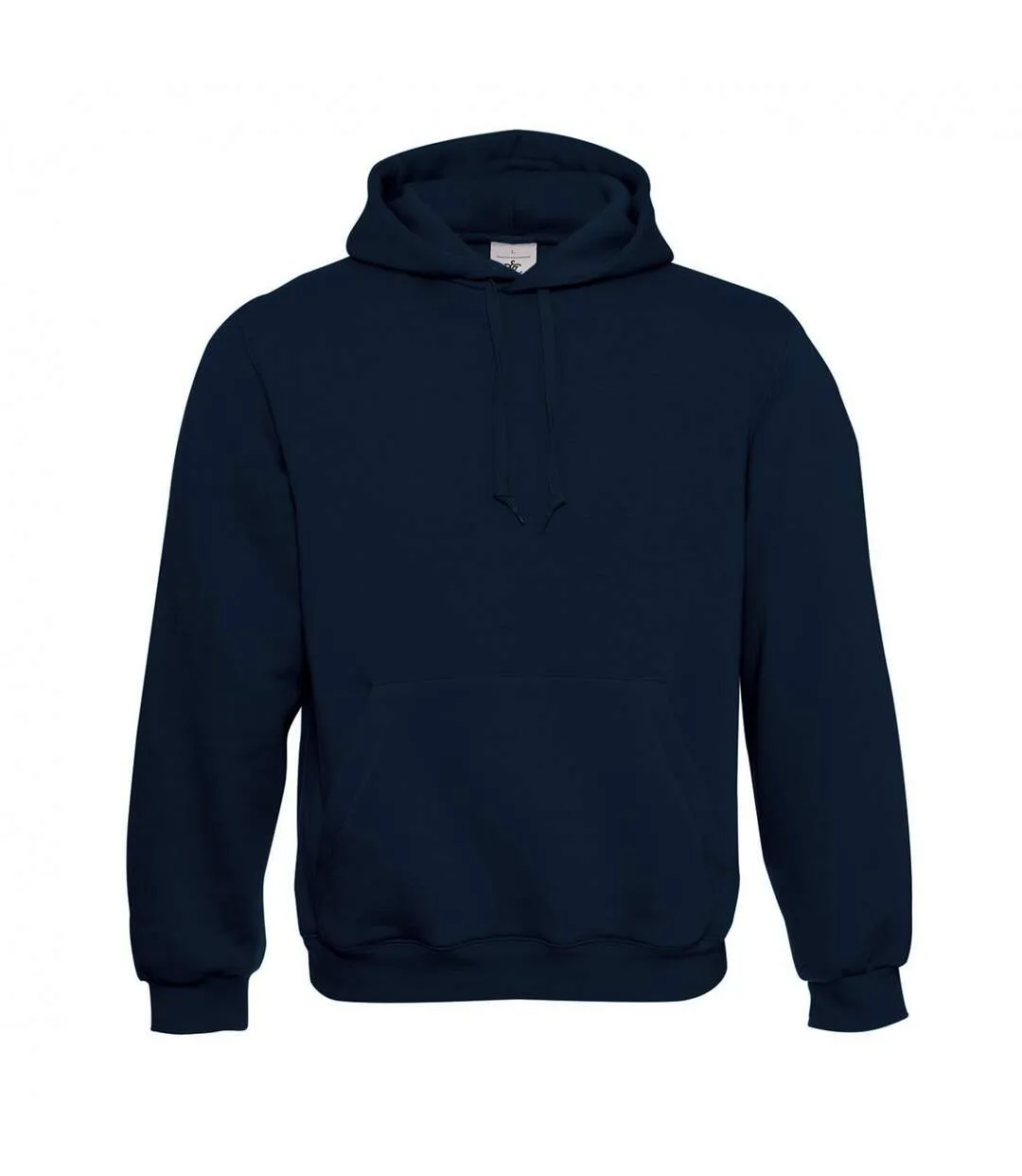 Mens full zip hoodie navy blue B&C