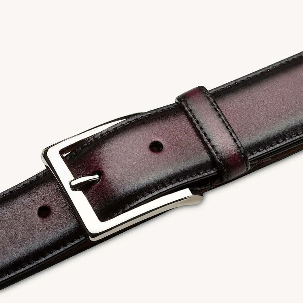 Mezlan AO11522 Classic Patina Calf-Skin Leather Men's Belt (MZB1235)