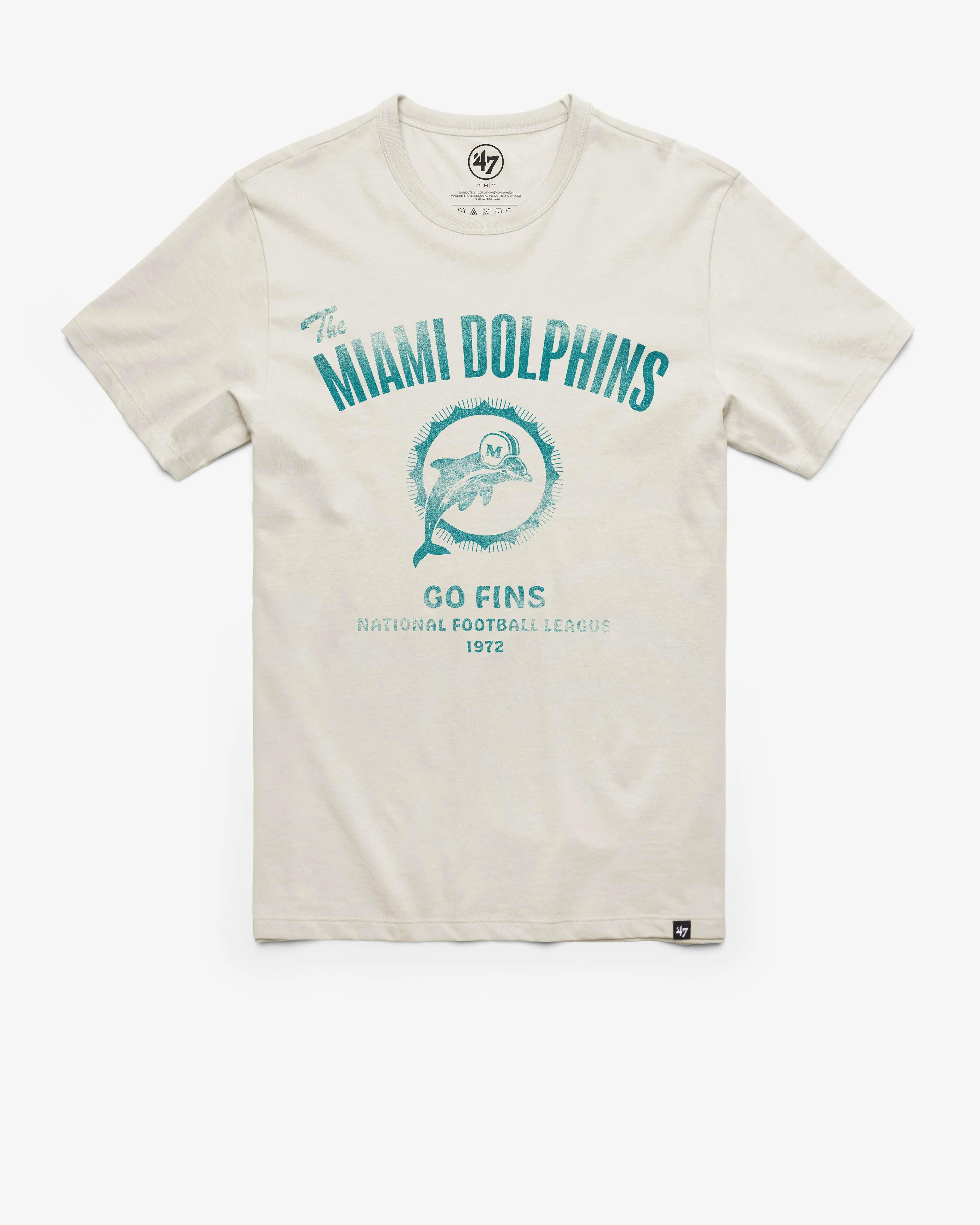 MIAMI DOLPHINS HISTORIC WIDE OPEN '47 FRANKLIN TEE