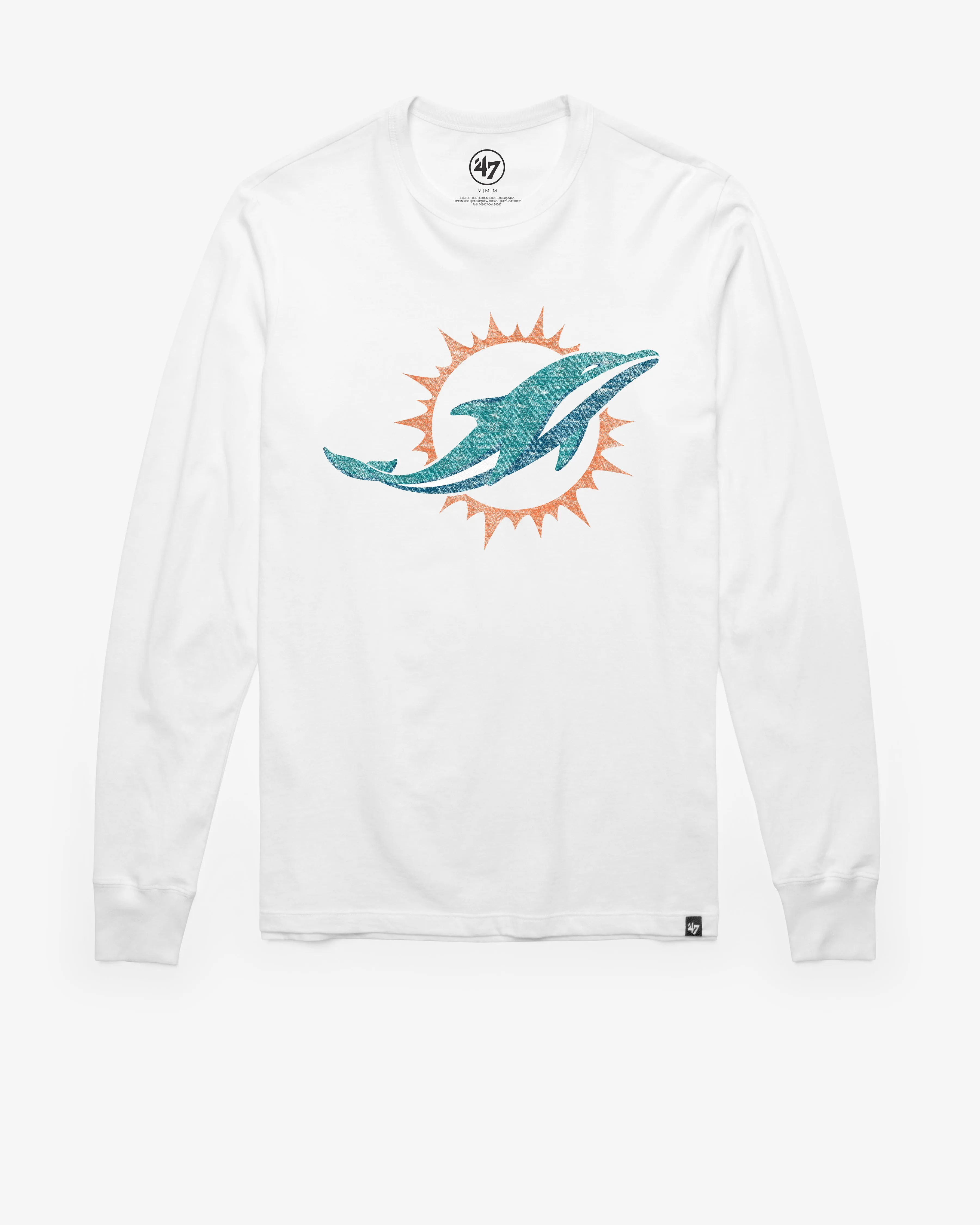 MIAMI DOLPHINS PREMIER '47 FRANKLIN LONG SLEEVE TEE