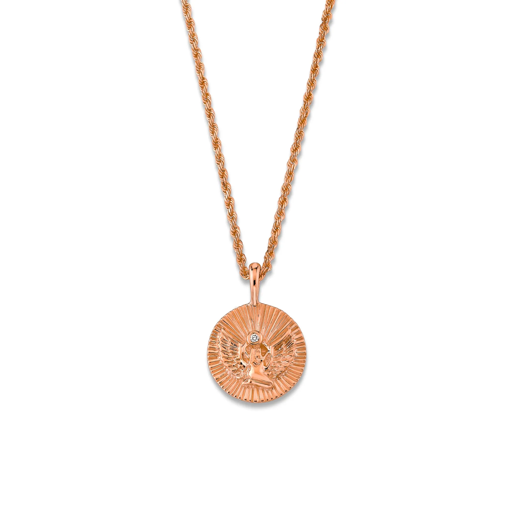 Mini Lady Isis Coin Pendant Necklace