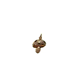 Mini Pave Mushroom Charm