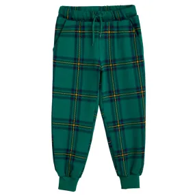 Mini Rodini Child Check AOP Sweatpants Green