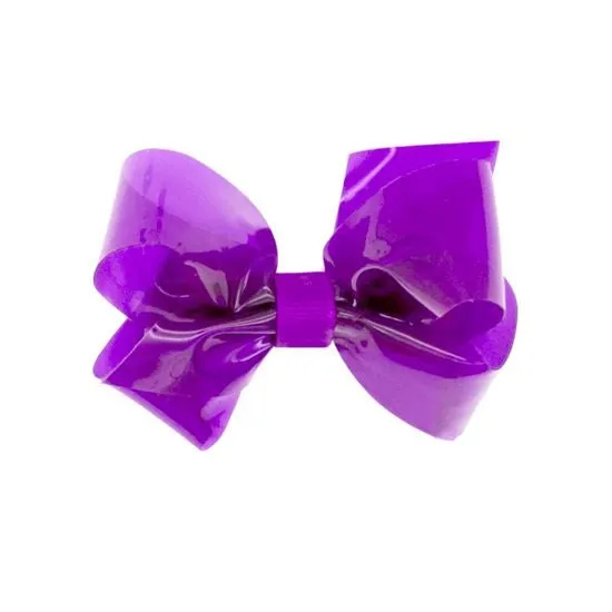 Mini Splish Splash Vinyl Swim Bow - Purple