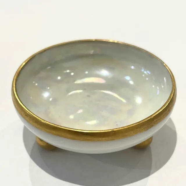 Mini Trinket Dish ? Pearlescent White