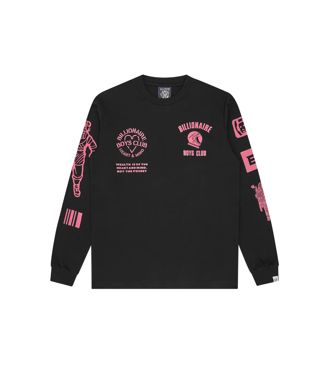 MULTI GRAPHIC L/S T-SHIRT - BLACK