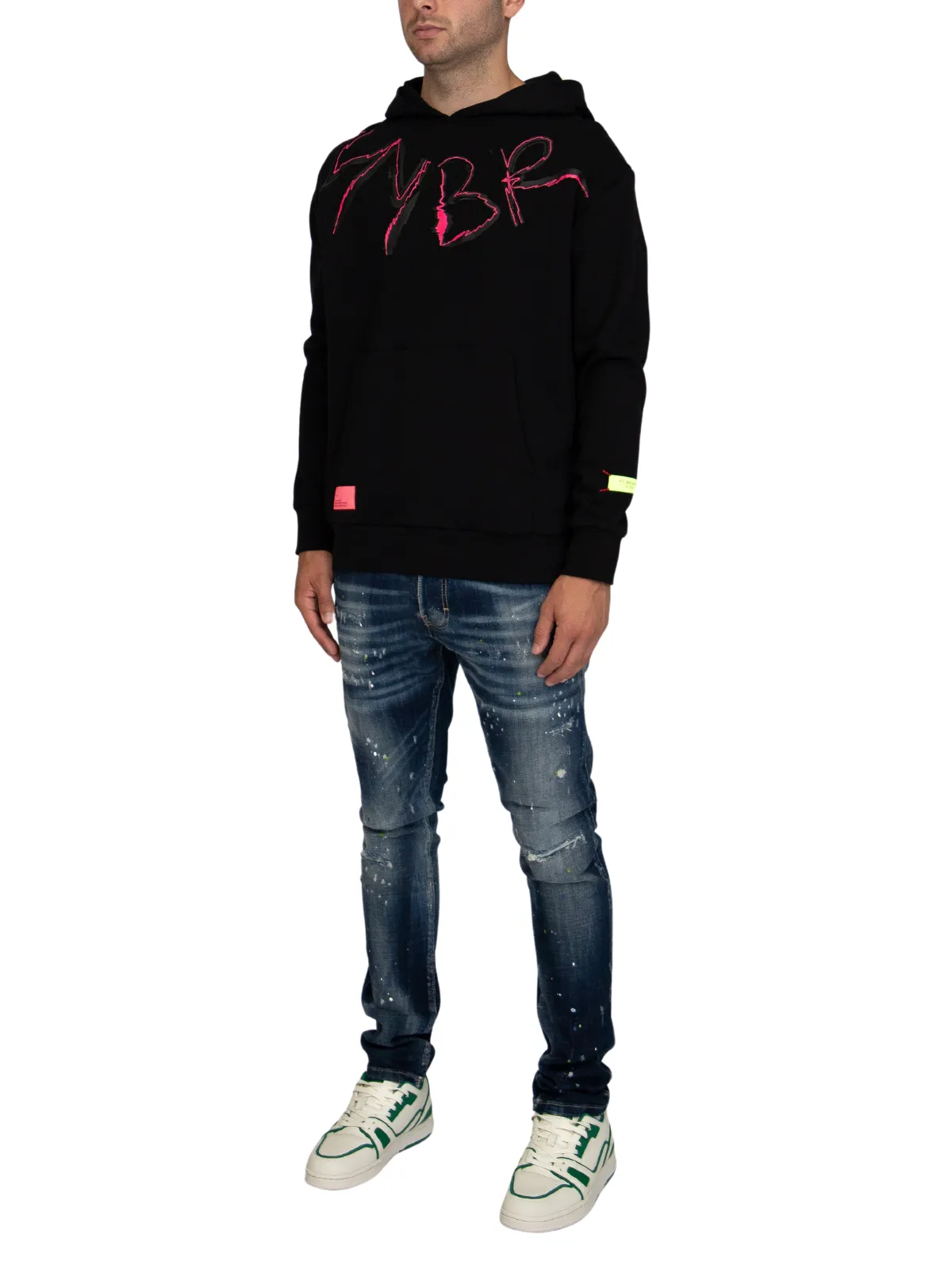 MYBRAND Signature Scribble Hoodie | BLACK