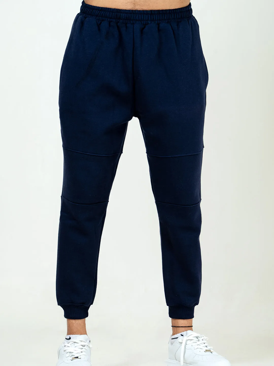 Navy Blue Round Neck Sweatshirt With Jogger Co-ord Set