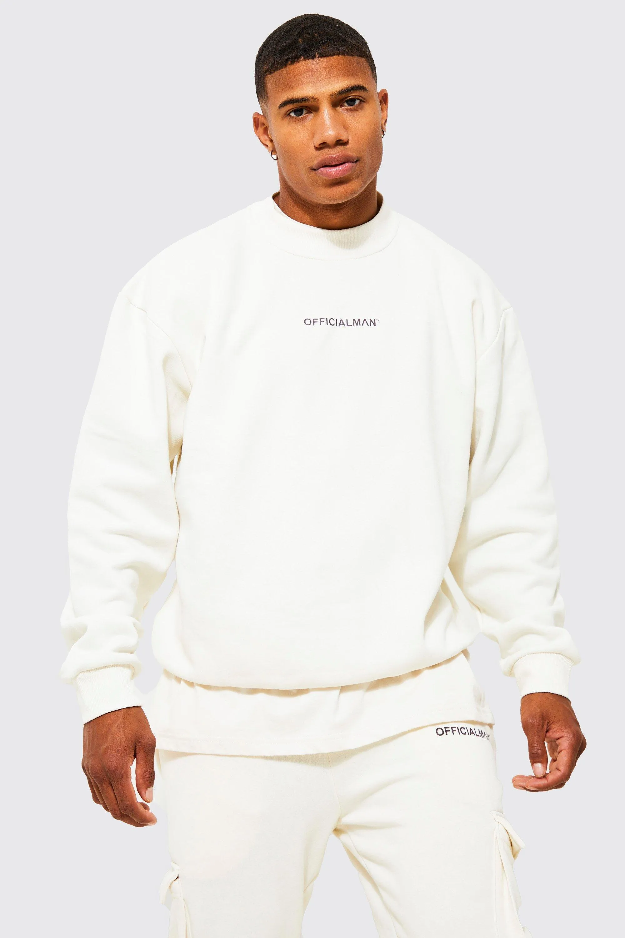 Official Man Oversized Extended Neck Sweat