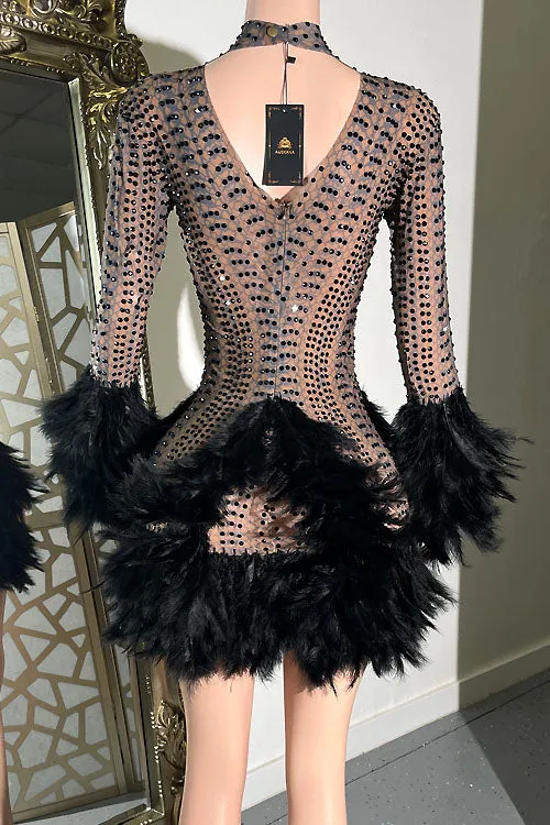 Olivia Feather Dress