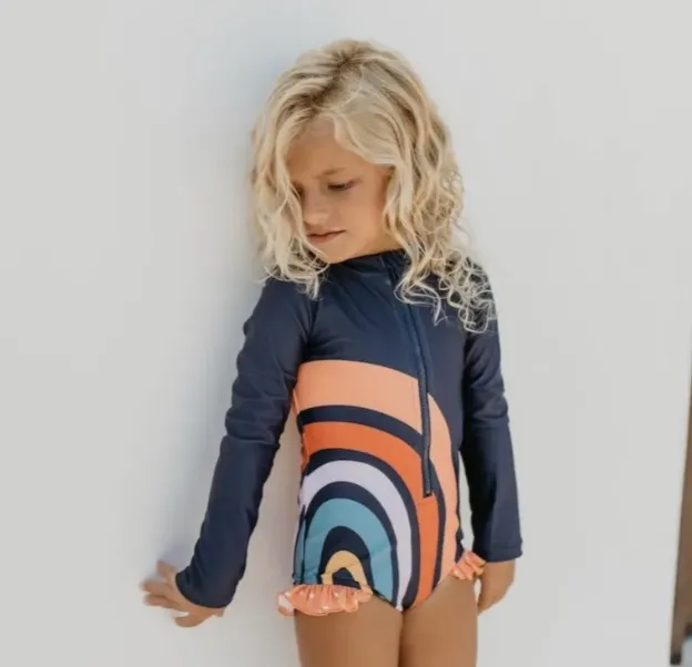 Oopsie Daisy- Zip Rash Guard