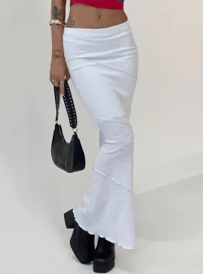 Oscar Maxi Skirt White Tall